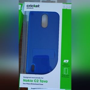 Nokia C2 Tava Cricket blue Kickstand case